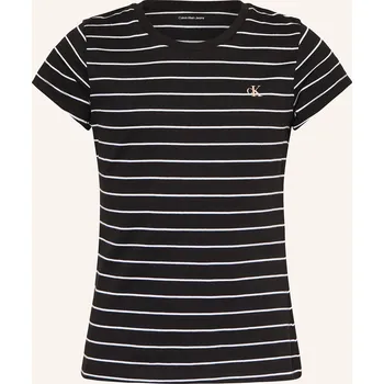 Calvin Klein Dívčí Tričko, černá / bílá, 140