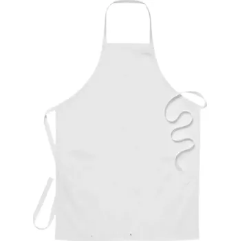 Kuchyňská zástěra Zástěra Lenka bílá s laclem 90x90 cm