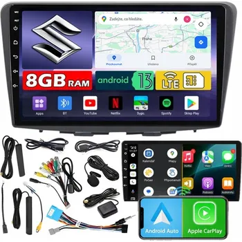 Autorádio AUTORÁDIO NCS ZQ9 SUZUKI BALENO 2016-2019 ANDROID NAVIGACE 8GB LTE