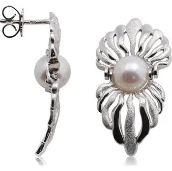 Náušnice JK Zlaté náušnice s přírodními perlami 14 kt ZNSO001B-01-0000B