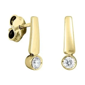 Náušnice JK Zlaté náušnice s přírodními diamanty Diamant 14 kt ZNCS029Z-01-1001