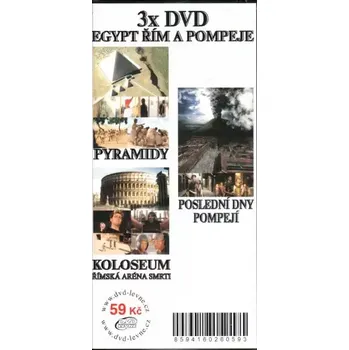 DVD film 3x DVD Egypt, Řím a Pompeje
