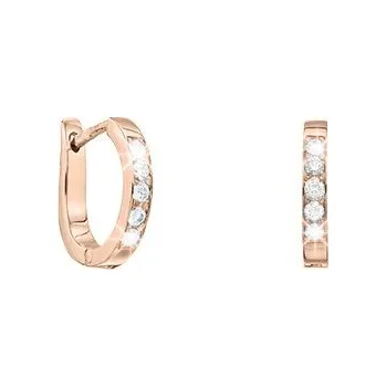 Náušnice JK Zlaté náušnice kroužky s přírodními diamanty Diamant 14 kt ZNDK045C-00-1000