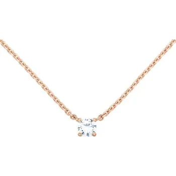 Náhrdelník JK Zlatý náhrdelník s přírodním diamantem Délka náhrdelníku: 42 cm Diamant 14 kt 0,26 ct (4,10 mm) ZRCS084C-42-1000