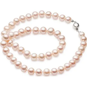 Náhrdelník Palmyra Perlový náhrdelník z přírodních perel s uzávěrem z bílého zlata, perly 7 mm Délka náhrdelníku: 42 cm 14 kt ZRPESLR7-B-42