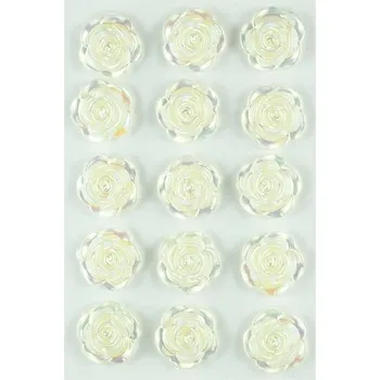 Set školních potřeb Dżety kryształki JET-3110 samoprzylepne perłowe kwiatki, rozm.17 mm, Aliga