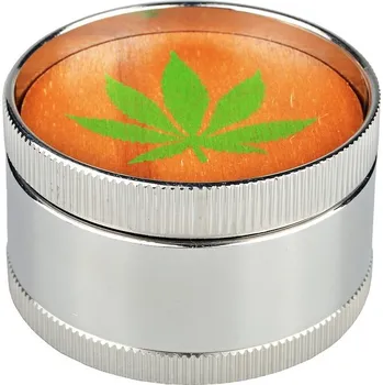 Drtič tabáku Dreamliner kovový Green Leaf, 50mm