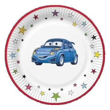 Talíř Papírový talíř velký - Cartoon Cars