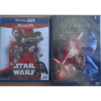 Blu-ray film Star Wars: Poslední z Jediů 3BD (3D+2D+bonusový disk) + DVD zdarma