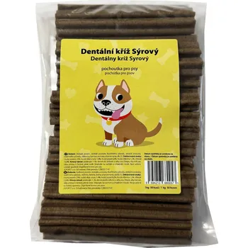 Pamlsek pro psa JOPOPET s.r.o. Pochoutka Dentální kříž Sýrový 50ks