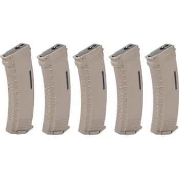 Set nastavitelných zásobníků Mid-Cap EMM AK MOD1 pro AK - 5ks, Flat Dark Earth, 130/30bb, Arcturus