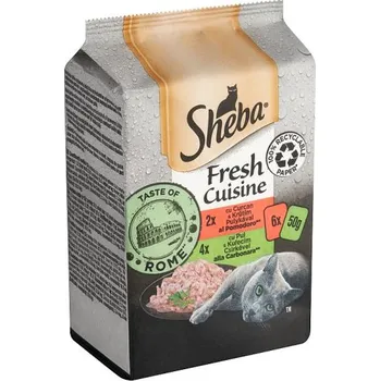 Krmivo pro kočku Sheba Fresh Cuisine Adult kompletní mokré krmivo kuře/krůta 6x 50 g