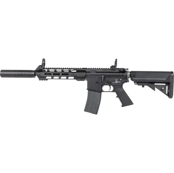 Airsoftová zbraň Airsoftová zbraň SR4 ZAROS-S - černá, Dual Power, CO2 zásobník, GBBR, SRC