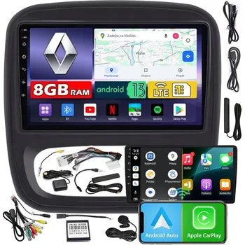 Autorádio AUTORÁDIO NCS ZQ9 RENAULT TRAFIC 3 III 2014-2021 ANDROID 8GB LTE