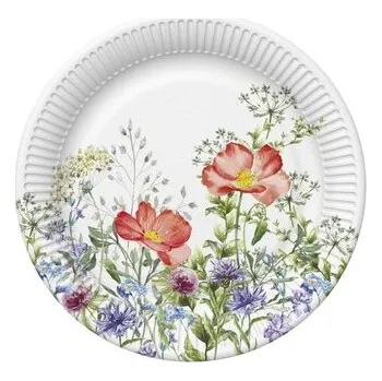 Talíř Papírový talíř velký - Meadow in June