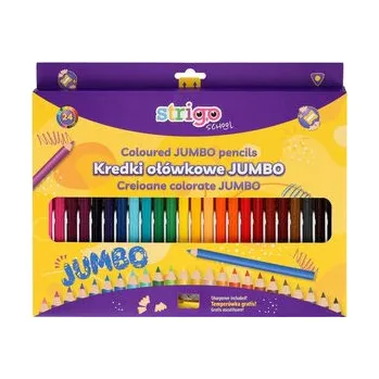 Kresba Pastelky trojhranné STRIGO JUMBO 24ks