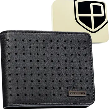 Peněženka Pánská peněženka s decentní perforovanou dekorací Barva: Černá