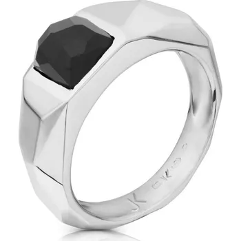 Prsten JK Zlatý prsten s přírodním onyxem Velikost prstenu: 48 Onyx 14 kt ZPKU013B-48-0001