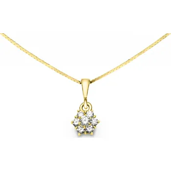 Přívěsek Přívěšek ze žlutého zlata se zirkony 374.92