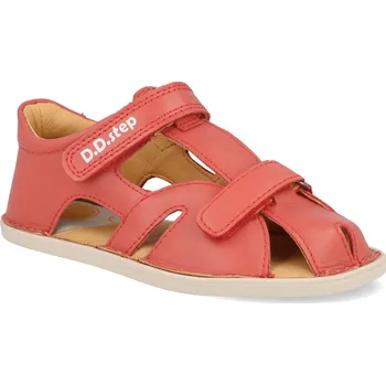 Dívčí sandály Barefoot dětské sandály D.D.step - G076 - 51665B červené Velikost: 28