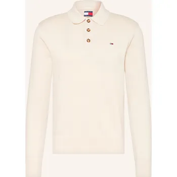 Pánská košile Tommy Jeans Pánská Úpletová Polokošile, béžová, S