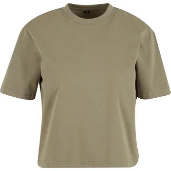 Build Your Brand Dámské tričko Sorona Loose Fit Šedozelená S
