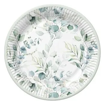 Talíř Papírový talíř velký - Eucaliptus Twigs