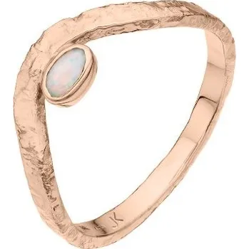 Prsten JK Zlatý prsten s přírodním opálem Velikost prstenu: 46 Opál 14 kt ZPSM019C-46-0005