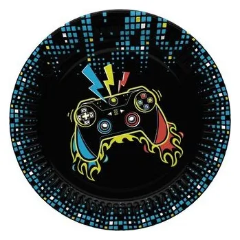 Talíř Papírový talíř velký - Play Joystick Pad