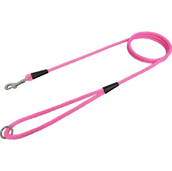 Vodítko pro psa BAFPET Vodítko lano, SPIRÁLA JEDNOBAREVNÁ 6mm x 150cm Barva: Růžová, Rozměr: 6mm x 150cm 15206J