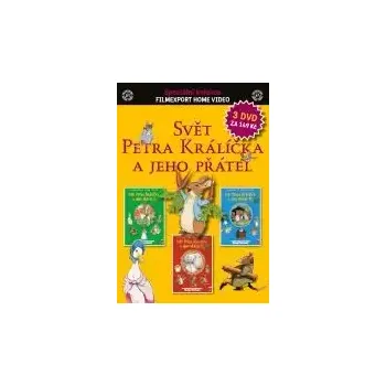 DVD film Svět Petra Králíčka a jeho přátel - 3x DVD - papírové pošetky