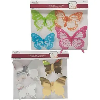 Samolepící dekorace IMP samolepka na zeď 21x21 motýl 54049