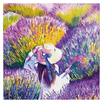 Papírový kapesník Ubrousky PAW L 33x33cm Lavender Sunset