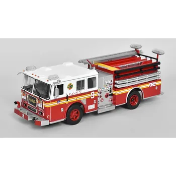 autíčko Seagrave New York fire department Chinatown hasiči 1:43 - Edicola časopis s modem Seagrave Hasičský sbor v New Yorku - kovový model auta