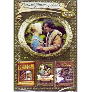 DVD film Klasické filmové pohádky III. - 3 DVD plast (Sněženka a Růženka, Nevděk světem vládne, Žabí král)