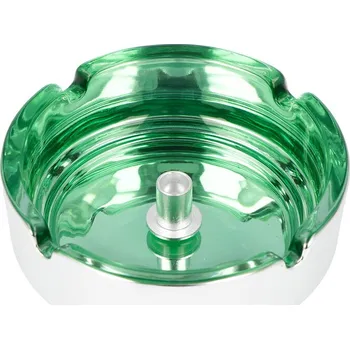 Popelník KRCZ Cigaretový popelník skleněný 10cm zelený