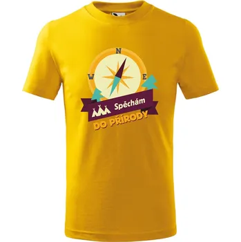 DOBRÝ TRIKO Dětské tričko Spěchám do přírody Velikost: 122/6 let, Barva: Žlutá