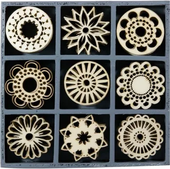 Knorr prandell Ornamenty kruhy - mix dřevěných dekorací