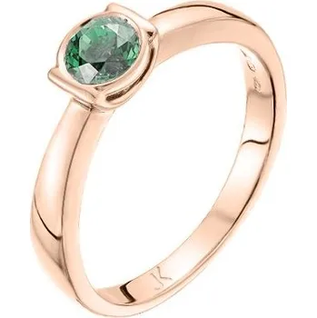 Prsten JK Zlatý prsten s přírodním smaragdem Velikost prstenu: 46 Smaragd 14 kt ZPTO204C-46-0500