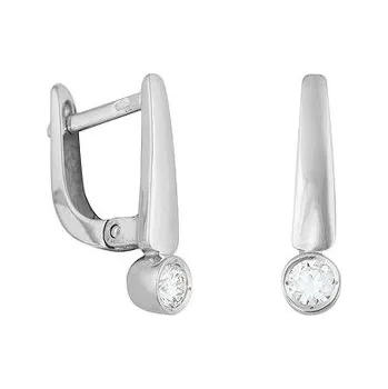 Náušnice JK Zlaté náušnice s přírodními diamanty Diamant přírodní 14 kt ZNCS032B-00-1001