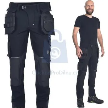 montérky Kalhoty pracovní do pasu NEURUM NORDICS, CERVA černá, 56, balení 1 ks