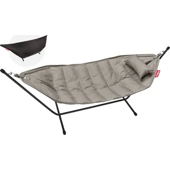 Houpací síť Houpací síť headdemock superb vč. polštáře a černé konstrukce, více variant - Fatboy Barva: grey taupe