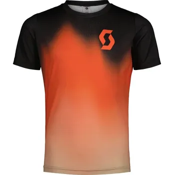 Cyklistické oblečení Cyklistické triko Scott Tee Jr Trail Vertic 10 SSblack/mars red 128
