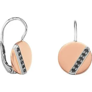 Náušnice JK Zlaté náušnice s přírodními černými diamanty Diamant černý 14 kt ZNTR018G-03-8000