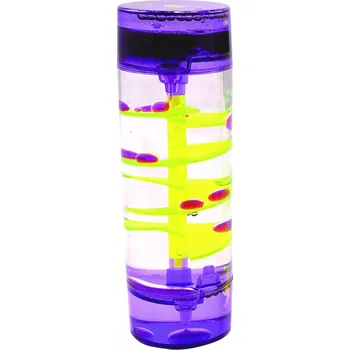 Hodiny Sensory válec-Spirála s barevným olejem 1ks FIALOVÝ