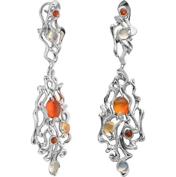 Náušnice JK Zlaté náušnice s přírodními opály Opál 18 kt XN50201