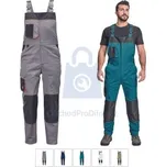 Kalhoty pracovní s laclem CREMORNE, CERVA olivová, 64, balení 1 ks