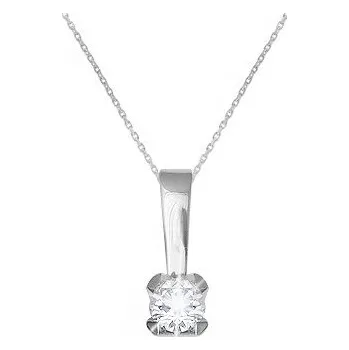 Přívěsek JK Zlatý přívěsek s přírodním diamantem Diamant 14 kt 0,14 ct (3,30 mm) ZZRA074B-99-1000