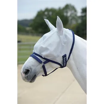 Koňská maska proti hmyzu Maska pro koně Bucas Freedom, stříbrná - vel. 145/L