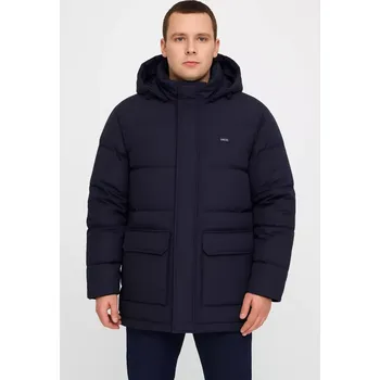 Pánská bunda Zimní péřová bunda pro muže Levi's Fillmore Mid Parka 2.0 A0950-0004 Peacoat, vel. M